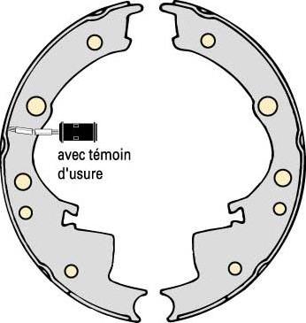 MGA M732 - Jeu de mâchoires de frein cwaw.fr