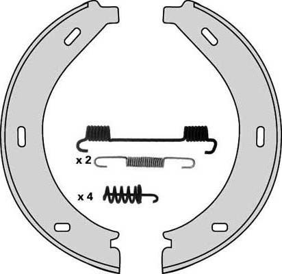 MGA M775R - Jeu de mâchoires de frein, frein de stationnement cwaw.fr