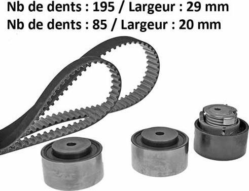 MGA X615H2 - Kit de distribution cwaw.fr