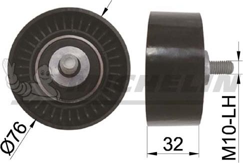 MICHELIN EngineParts SMAMP04133 - Poulie renvoi / transmission, courroie de distribution cwaw.fr