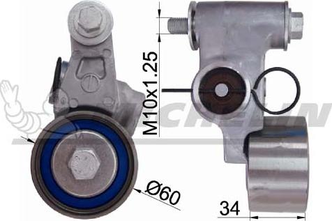 MICHELIN EngineParts SMAMP05311 - Poulie-tendeur, courroie de distribution cwaw.fr