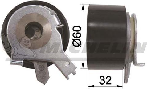 MICHELIN EngineParts SMAMP03409 - Poulie-tendeur, courroie de distribution cwaw.fr