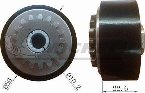 MICHELIN EngineParts SMAMP03096 - Poulie renvoi / transmission, courroie trapézoïdale à nervures cwaw.fr