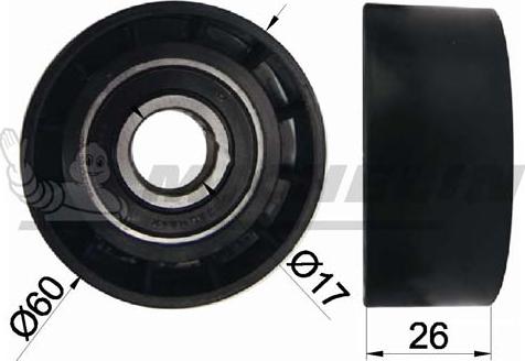 MICHELIN EngineParts SMAMP03041 - Poulie renvoi / transmission, courroie trapézoïdale à nervures cwaw.fr