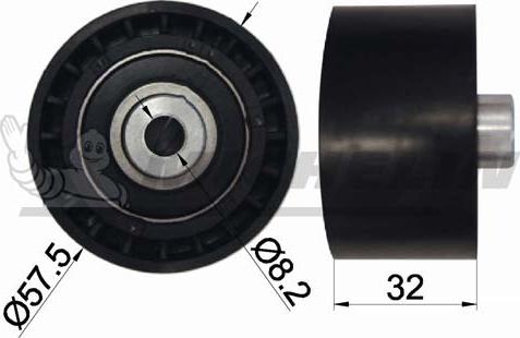 MICHELIN EngineParts SMAMP03065 - Poulie renvoi / transmission, courroie de distribution cwaw.fr