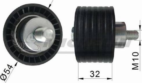 MICHELIN EngineParts SMAMP03116 - Poulie renvoi / transmission, courroie trapézoïdale à nervures cwaw.fr