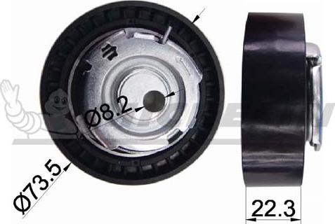 MICHELIN EngineParts SMAMP03397 - Poulie-tendeur, courroie de distribution cwaw.fr