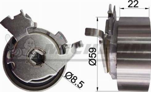 MICHELIN EngineParts SMAMP03368 - Poulie-tendeur, courroie de distribution cwaw.fr