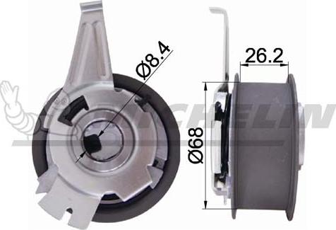 MICHELIN EngineParts SMAMP02440 - Poulie-tendeur, courroie de distribution cwaw.fr