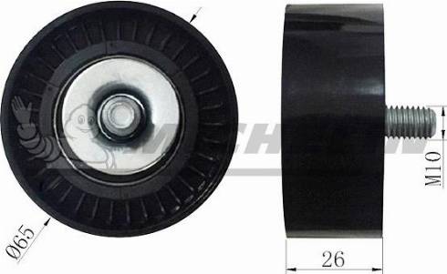 MICHELIN EngineParts SMAMP02051 - Poulie renvoi / transmission, courroie trapézoïdale à nervures cwaw.fr