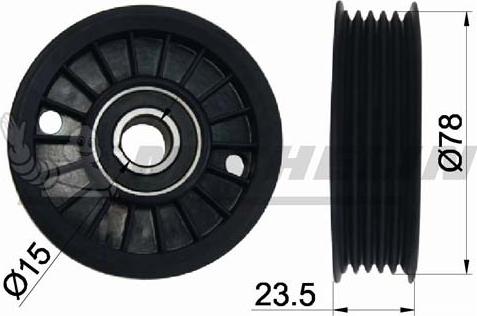 MICHELIN EngineParts SMAMP02018 - Poulie renvoi / transmission, courroie trapézoïdale à nervures cwaw.fr