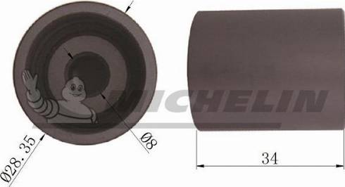 MICHELIN EngineParts SMAMP02334 - Poulie renvoi / transmission, courroie de distribution cwaw.fr