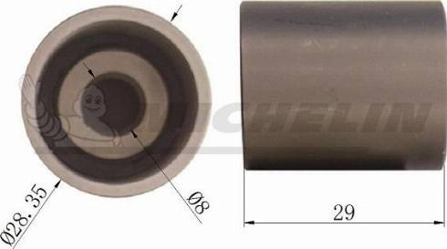 MICHELIN EngineParts SMAMP02325 - Poulie renvoi / transmission, courroie de distribution cwaw.fr