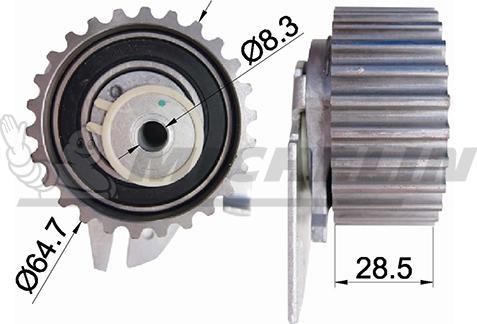 MICHELIN EngineParts SMAMP07342 - Poulie-tendeur, courroie de distribution cwaw.fr