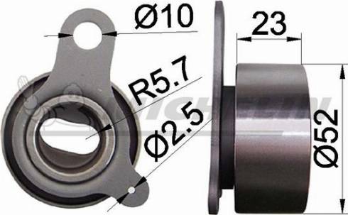 MICHELIN EngineParts SMAMP16314 - Poulie-tendeur, courroie de distribution cwaw.fr