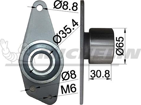 MICHELIN EngineParts SMAMP13314 - Poulie renvoi / transmission, courroie de distribution cwaw.fr