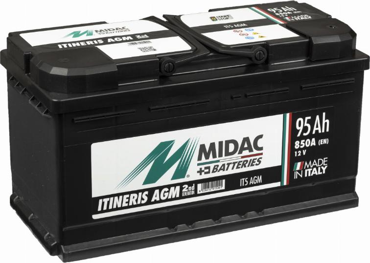 MIDAC IT5 AGM - Batterie de démarrage cwaw.fr