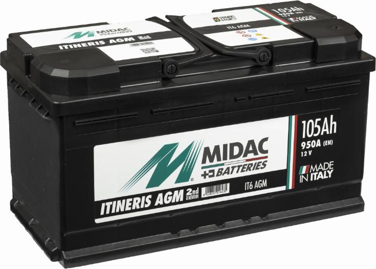 MIDAC IT6 AGM - Batterie de démarrage cwaw.fr