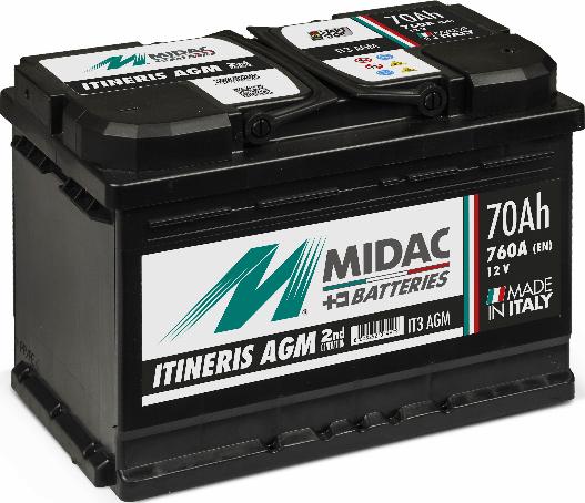 MIDAC IT3 AGM - Batterie de démarrage cwaw.fr