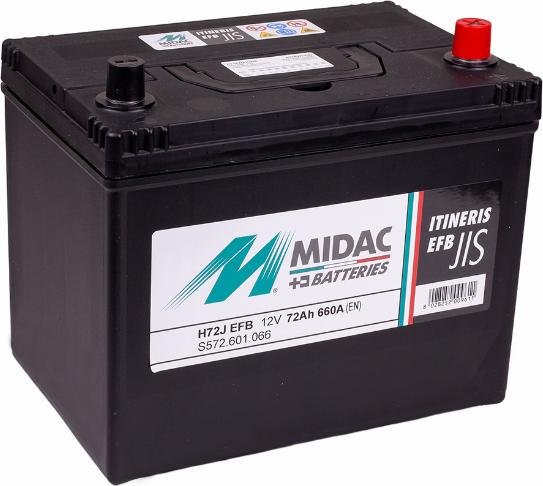 MIDAC IT72J EFB - Batterie de démarrage cwaw.fr