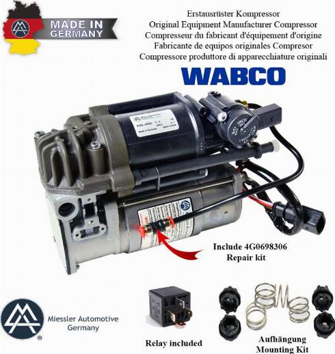 MiesslerAutomotive K00L-W2OE-C74G - Compresseur, système d'air comprimé cwaw.fr