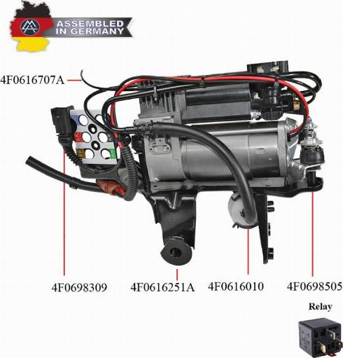 MiesslerAutomotive LV01-0060-C64F - Compresseur, système d'air comprimé cwaw.fr