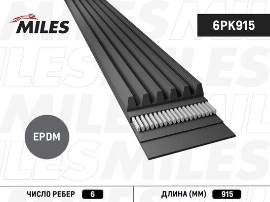 Miles 6PK915 - Courroie trapézoïdale à nervures cwaw.fr