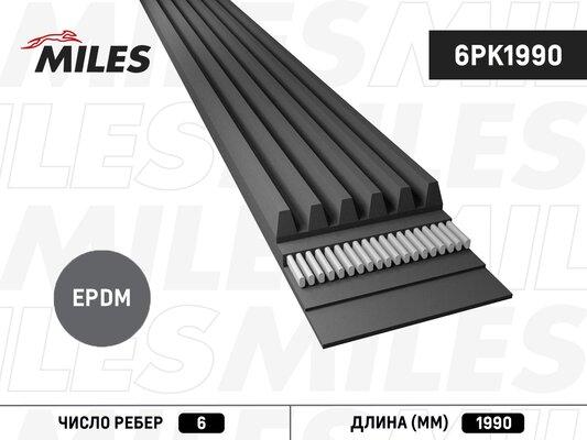 Miles 6PK1990 - Courroie trapézoïdale à nervures cwaw.fr