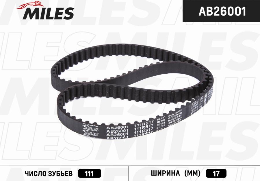 Miles AB26001 - Courroie de distribution cwaw.fr