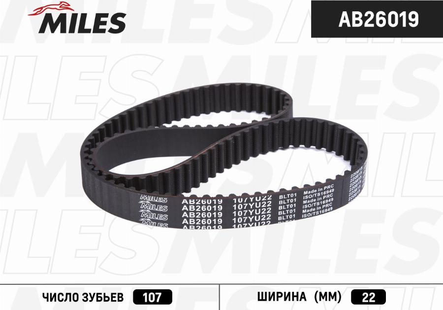 Miles AB26019 - Courroie de distribution cwaw.fr