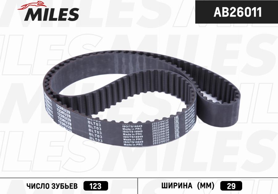 Miles AB26011 - Courroie de distribution cwaw.fr