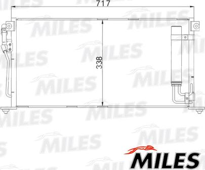 Miles ACCB058 - Condensateur, climatisation cwaw.fr