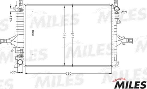 Miles ACRB062 - Radiateur, refroidissement du moteur cwaw.fr