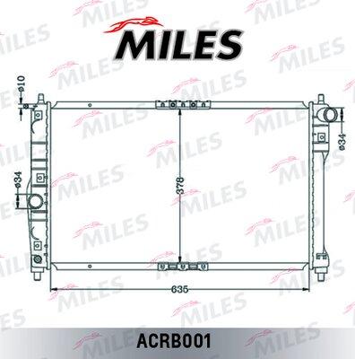 Miles ACRB001 - Radiateur, refroidissement du moteur cwaw.fr