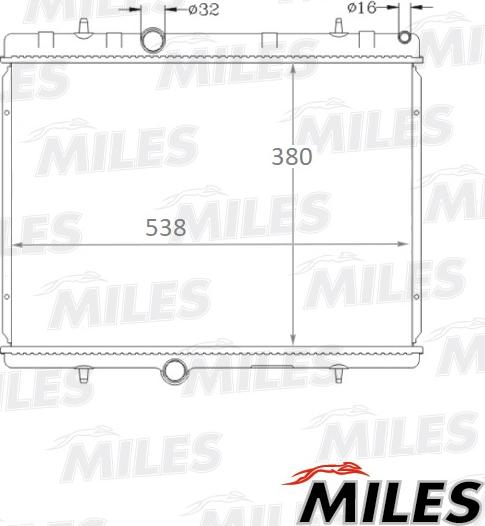 Miles ACRB147 - Radiateur, refroidissement du moteur cwaw.fr