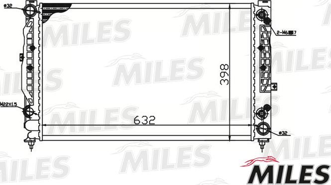 Miles ACRM098 - Radiateur, refroidissement du moteur cwaw.fr