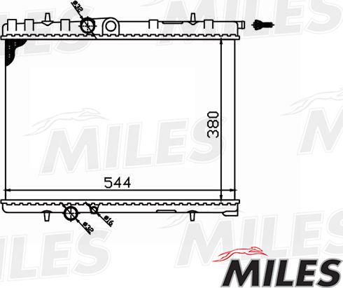 Miles ACRM043 - Radiateur, refroidissement du moteur cwaw.fr