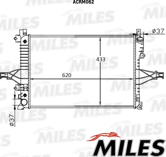 Miles ACRM062 - Radiateur, refroidissement du moteur cwaw.fr