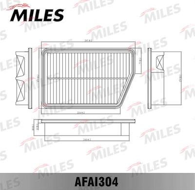 Miles AFAI304 - Filtre à air cwaw.fr