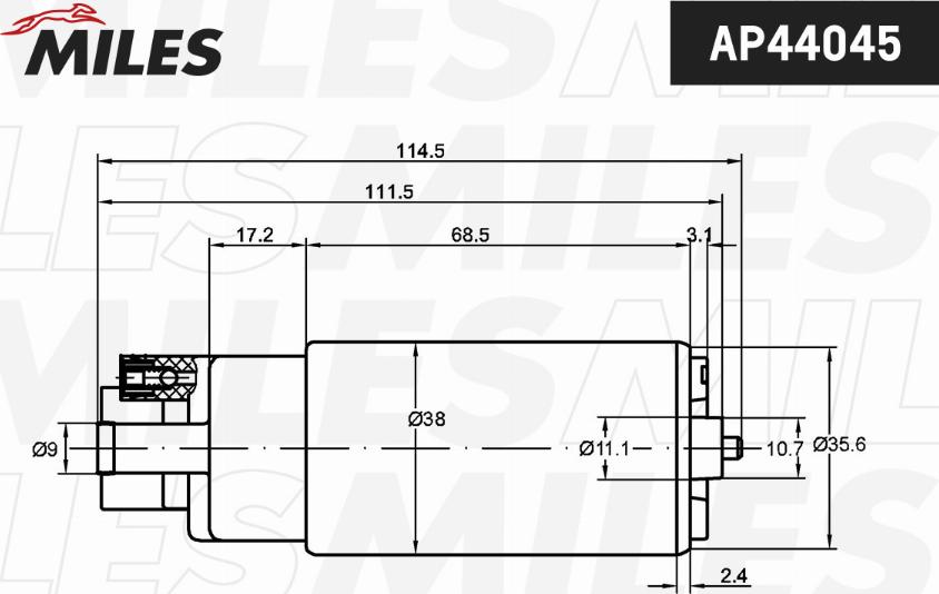 Miles AP44045 - Pompe à carburant cwaw.fr