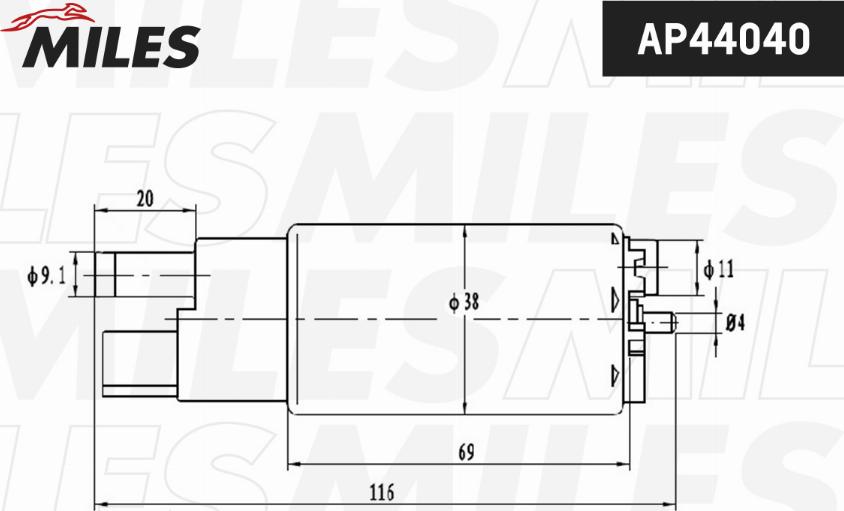 Miles AP44040 - Pompe à carburant cwaw.fr