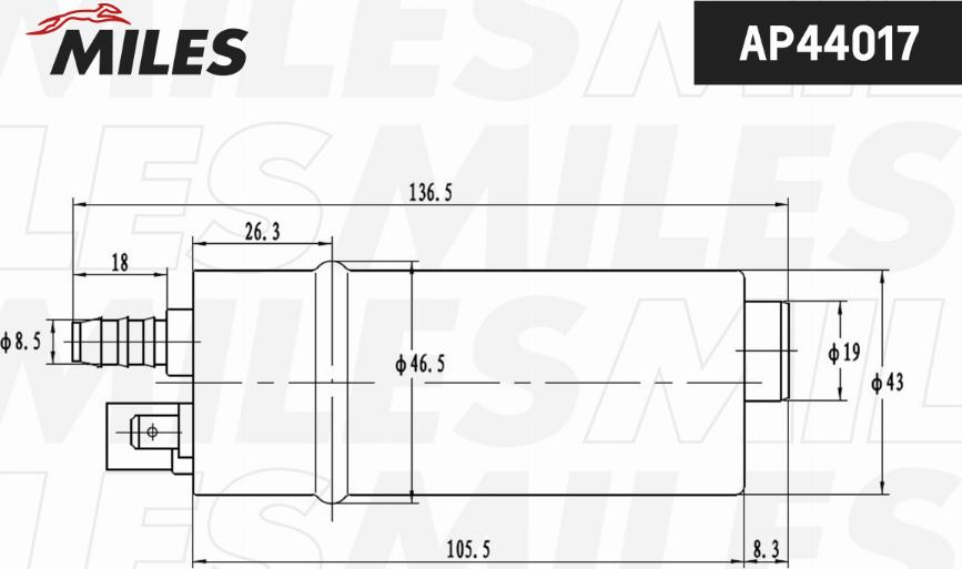 Miles AP44017 - Pompe à carburant cwaw.fr