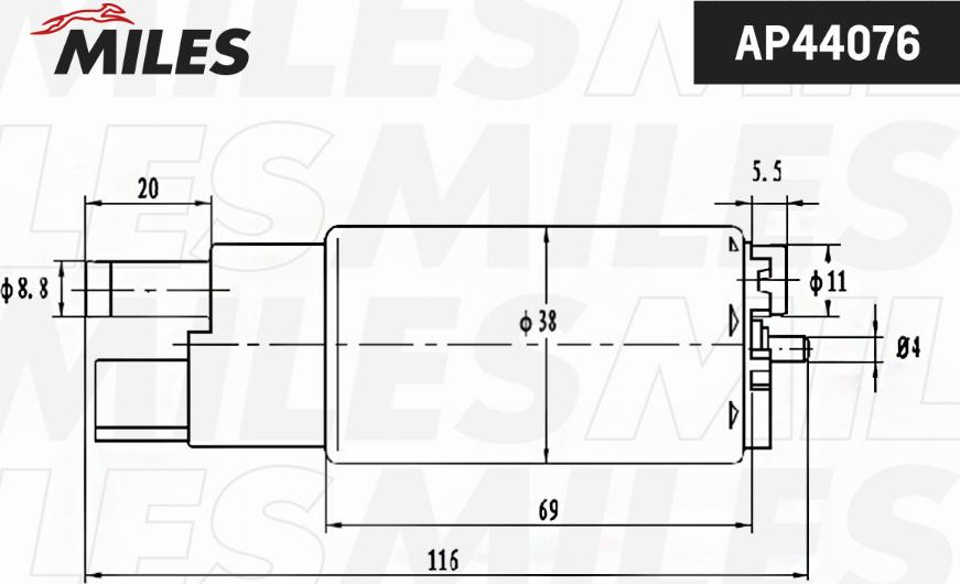 Miles AP44076 - Pompe à carburant cwaw.fr