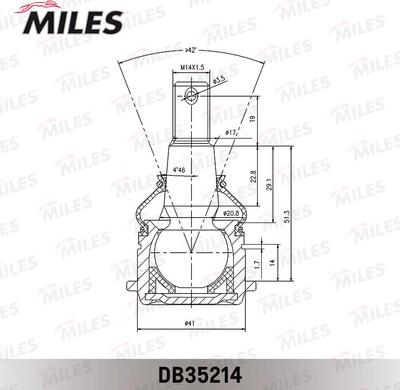 Miles DB35214 - Rotule de suspension cwaw.fr