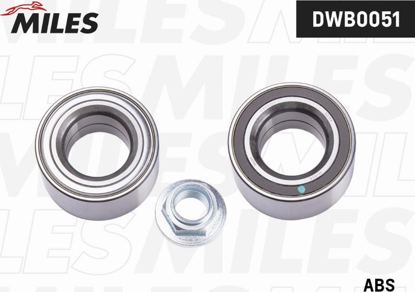 Miles DWB0051 - Kit de roulements de roue cwaw.fr