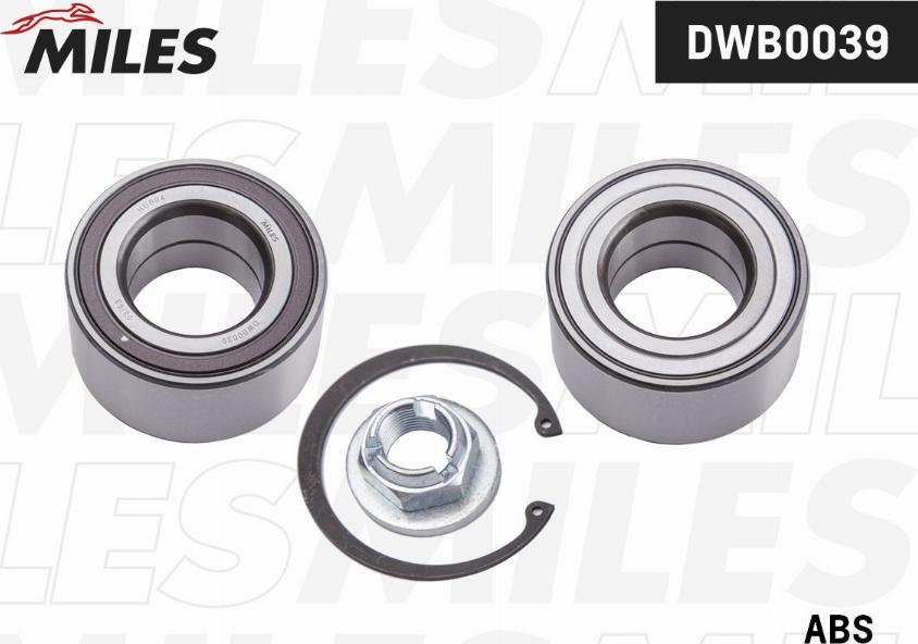 Miles DWB0039 - Kit de roulements de roue cwaw.fr