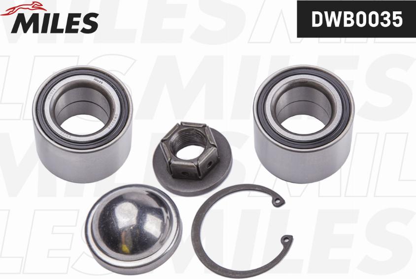 Miles DWB0035 - Kit de roulements de roue cwaw.fr