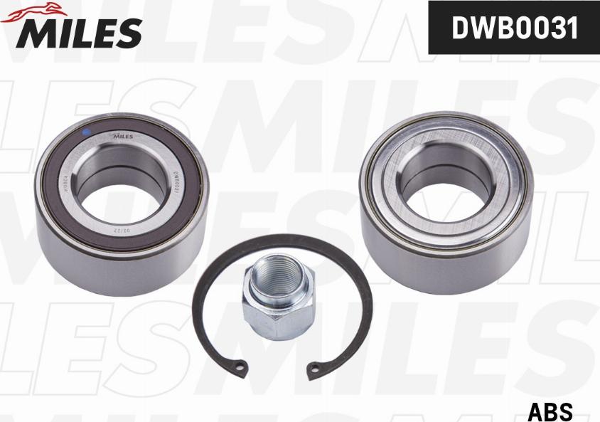 Miles DWB0031 - Kit de roulements de roue cwaw.fr