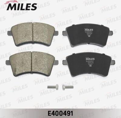 Miles E400491 - Kit de plaquettes de frein, frein à disque cwaw.fr