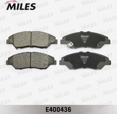 Miles E400436 - Kit de plaquettes de frein, frein à disque cwaw.fr